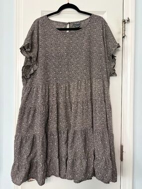 Arula Short Sleeve Babydoll Dress